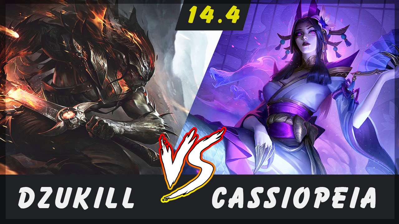 Dzukill - Yasuo vs Cassiopeia TOP Patch 14.4 - Yasuo Gameplay