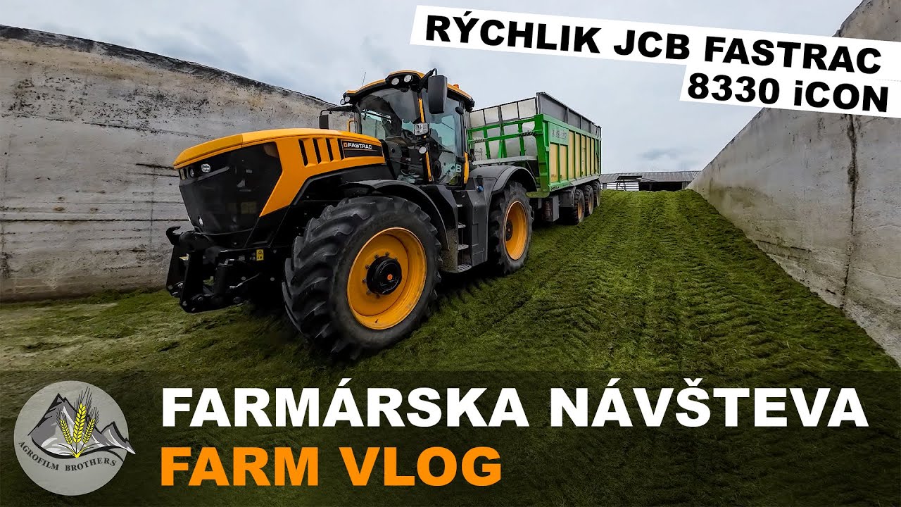 RÝCHLIK !!! JCB Fastrac 8330 iCON  [ Vozíme od rezačky Claas Jaguar 980 ] Farmárska návšteva #77