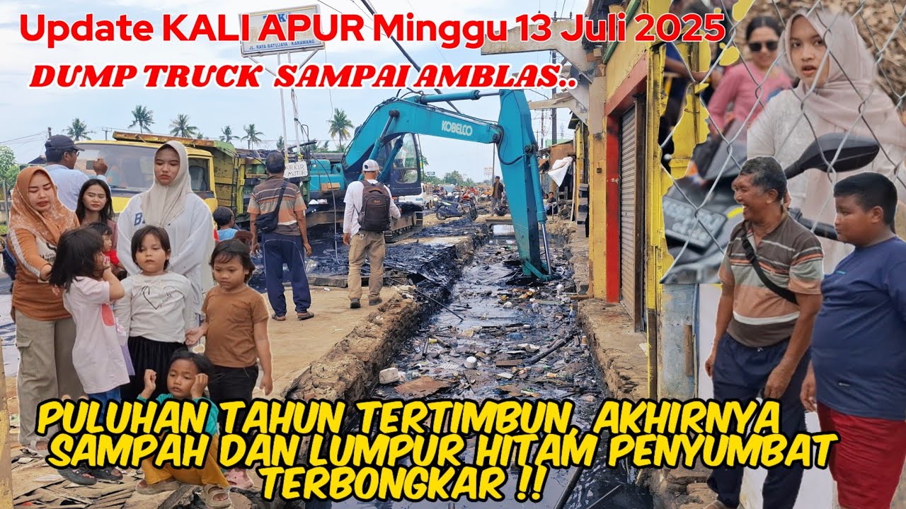 LAPOR KDM ‼️ KALI APUR BATUJAYA TERUS DI NORMALISASI ‼️ PENUH LUMPUR HITAM DAN PUING BAMBU