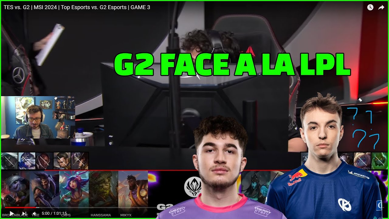 Trayton analyse G2 vs TES avec Caliste et Exakick