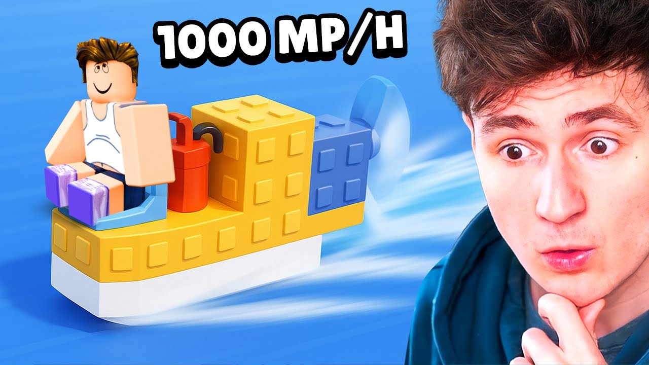 I made the FASTEST boat in Roblox Make a Boat