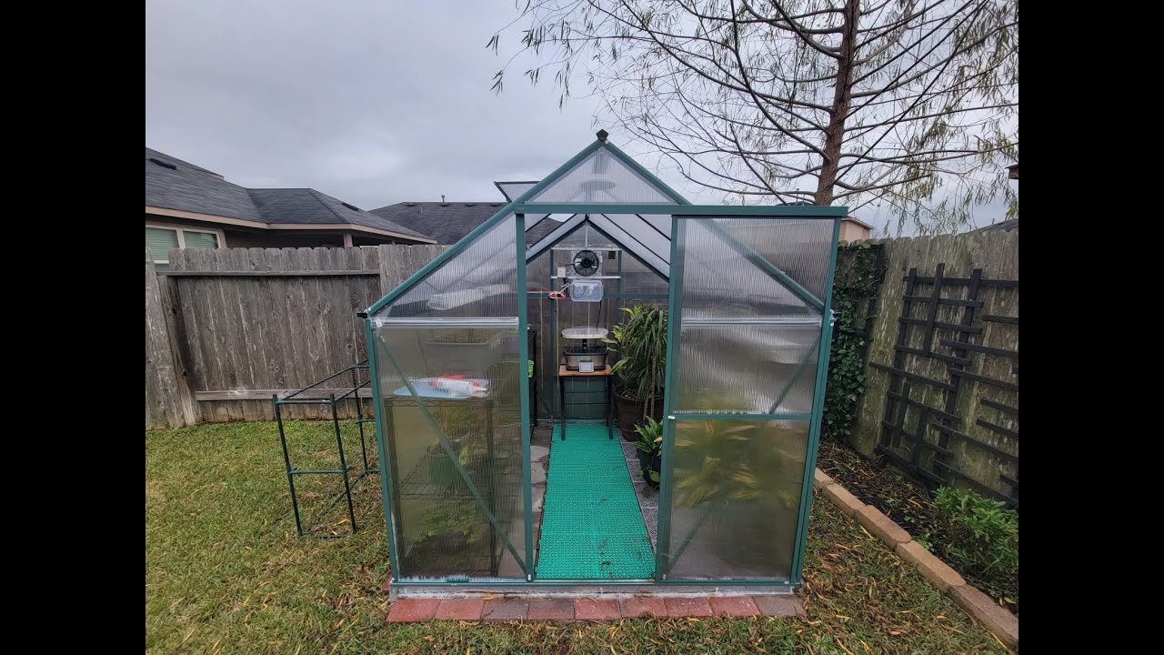 JULY'S SONG Aluminium 6 x 8 Greenhouse Assemble Installation
