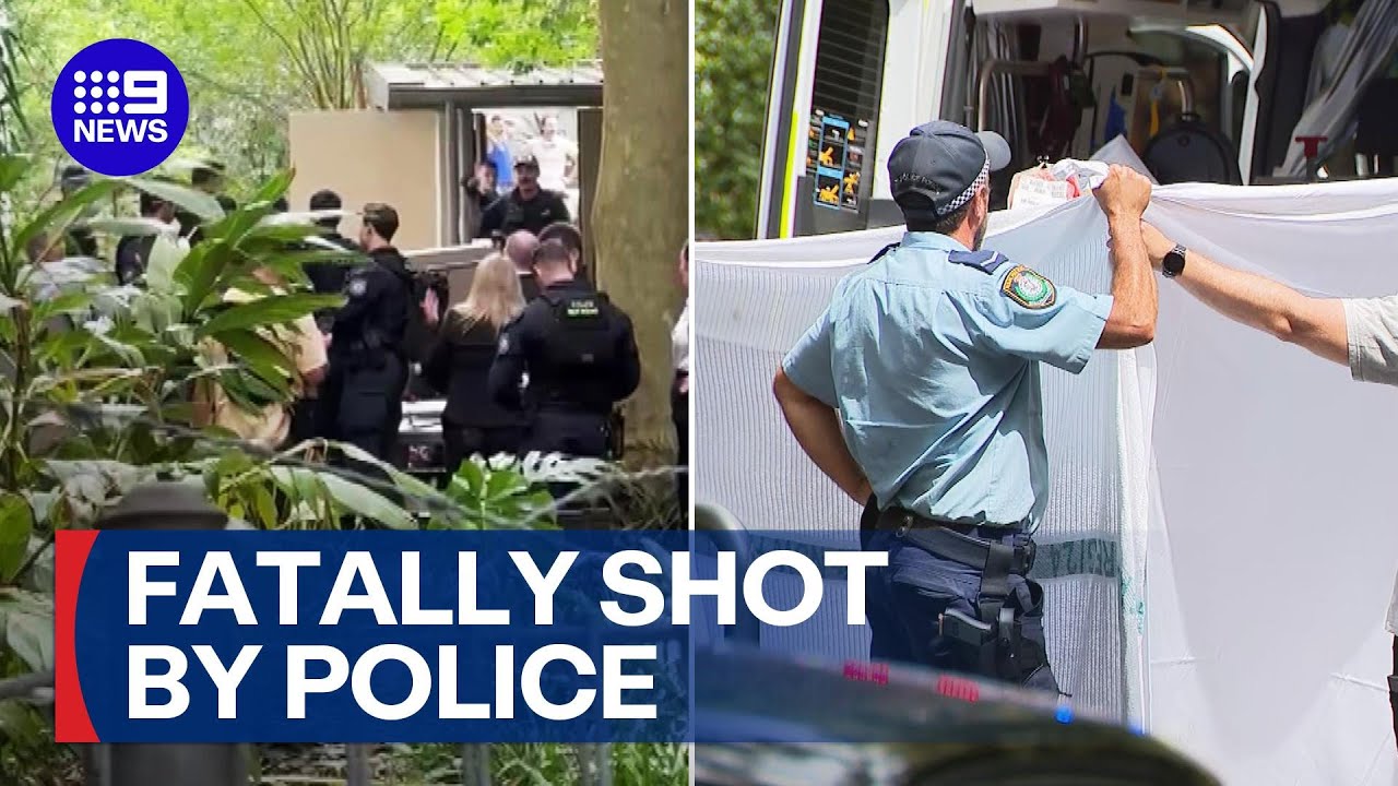 Armed man fatally shot by police after allegedly attacking women in Sydney units | 9 News Australia
