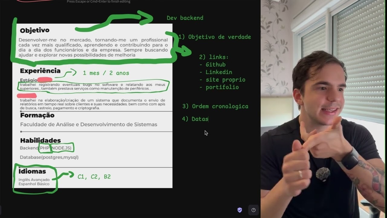 O pior currículo de dev que eu já vi...