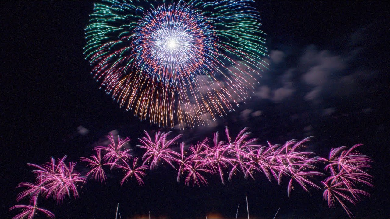 [HDR] 2024 桑名水郷花火大会 第5部 NTN株式会社 光と音の二刀流 壮大なミュージック花火 伊那火工堀内煙火店