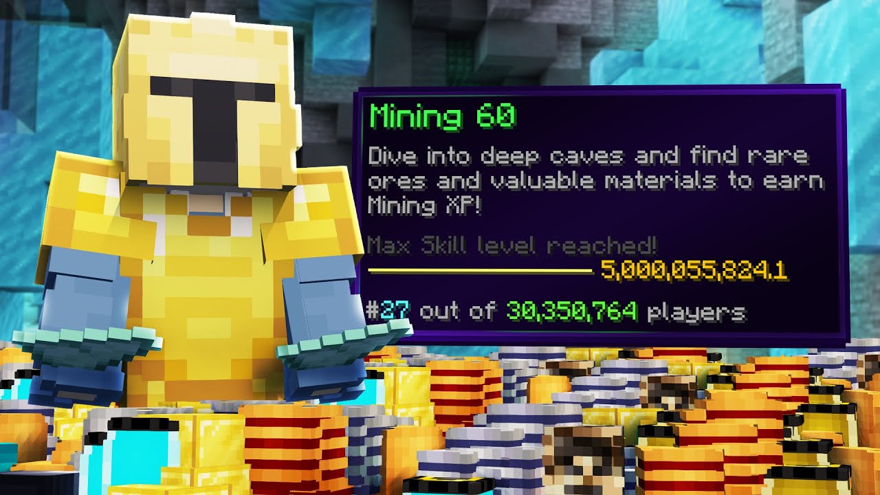 I Hit 5 Billion Mining Experience | Hypixel Skyblock