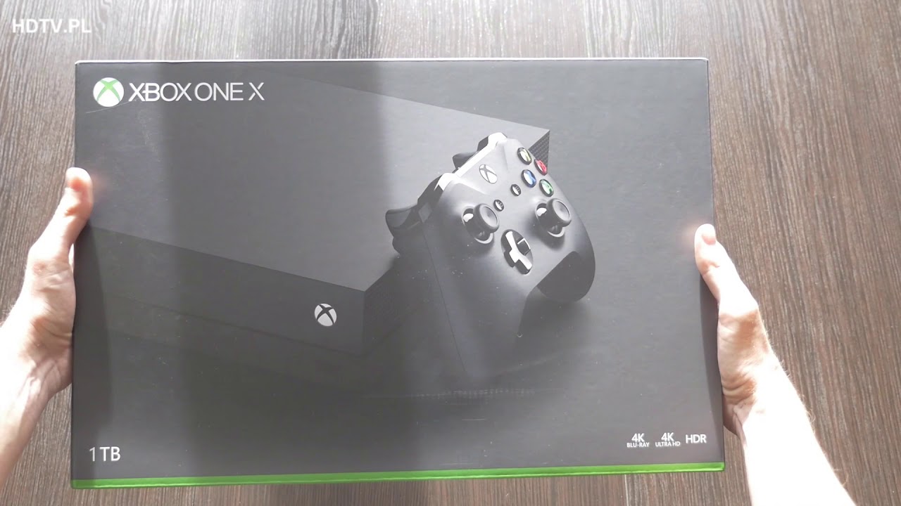 Polski Unboxing Xbox One X Ultra HD 4K HDR