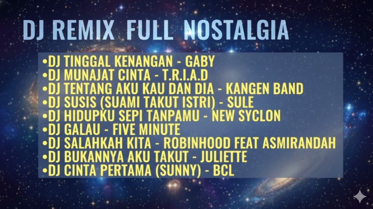 DJ TIKTOK TERBARU VIRAL - DJ REMIX FULL NOSTALGIA 