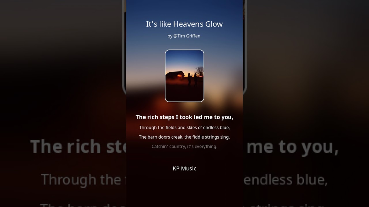 It’s like Heaven’s glow