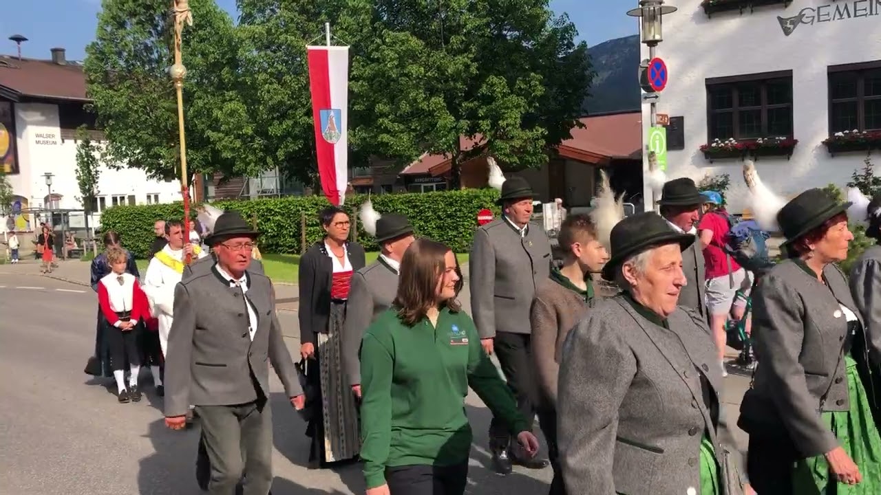 Kleinwalsertal Fronleichnamsprozession 2023