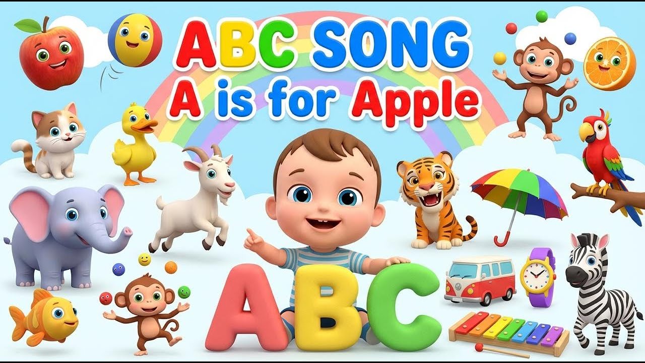 ABC Song | Learn Alphabet A to Z | Kids Songs & Nursery Rhymes