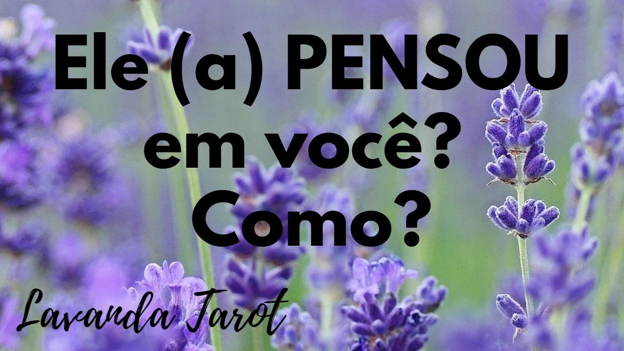 #tarot 💜🪻Ele (a) PENSOU em você? Como?💜🪻