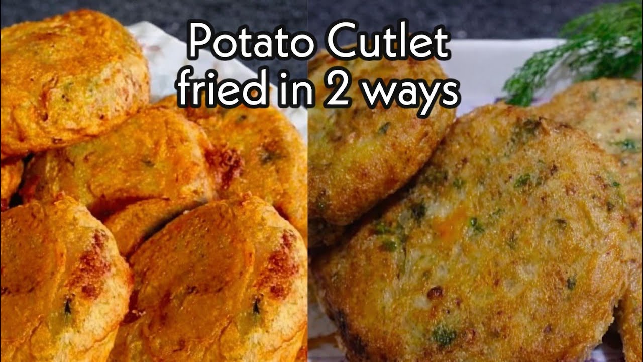 Potato Cutlets Fried 2 Ways | Easy & Crispy Recipes | 2 Easy Cooking Methods