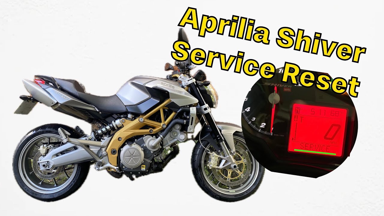 Сброс напоминания о сервисном обслуживании Aprilia Shiver / Сброс индикатора гаечного ключа April...