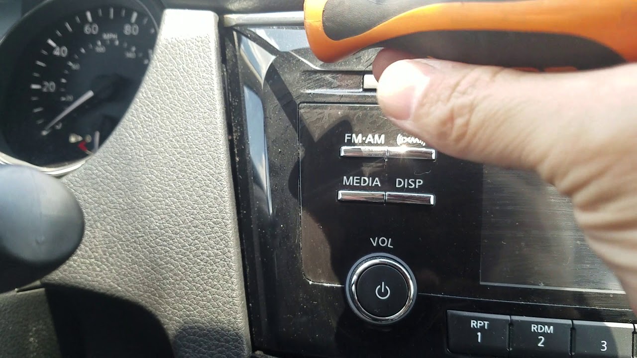 2016 Nissan Rogue How to remove Radio