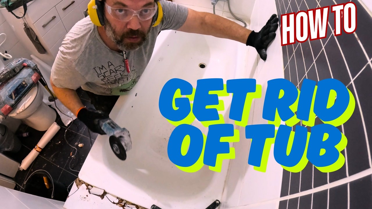 HOW TO REMOVE BATH FOR WALK IN SHOWER - מקלחת במקום אמבטיה