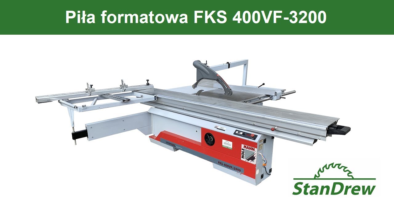 Piła formatowa FKS 400VF-3200 - StanDrew maszyny stolarskie [Work of FKS 400VF-3200]