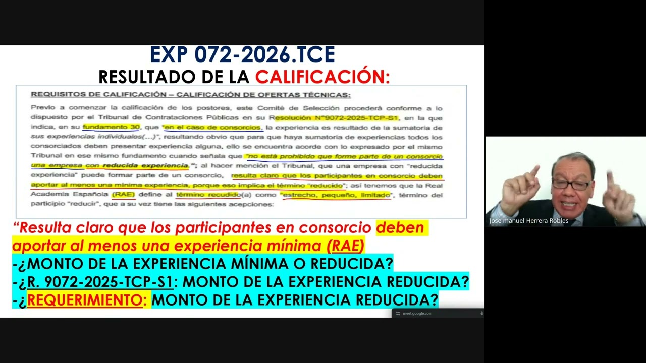 Audiencia de Apelación del Tribunal de Contrataciones del Estado S.2.EXP.72.2026.TCE (15-01-2026)