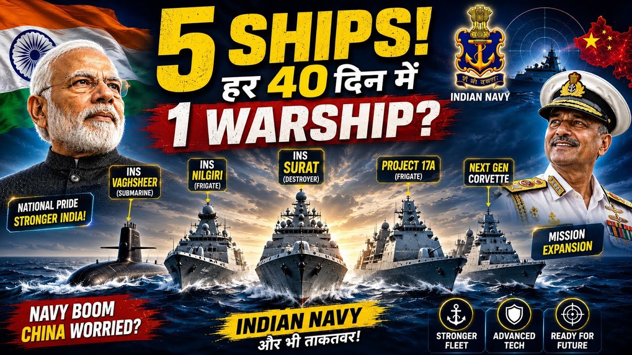 How The Indian Navy Is Building A Warship EVERY 40 Days! ⚓ 5 New Warships Joining The Fleet NOW!