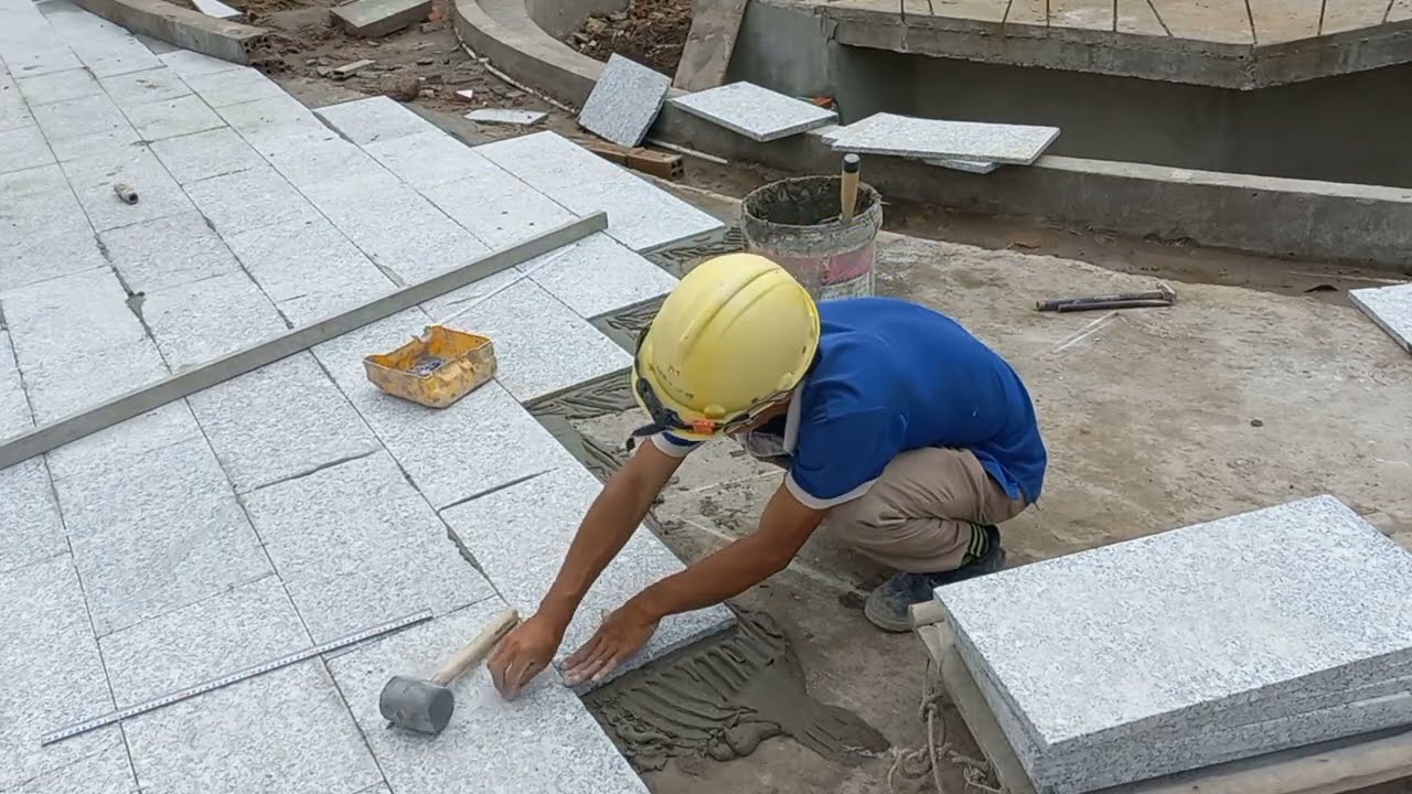 Bí huyết lát gạch đá sân vườn nhanh chuẩn đẹp thợ lâu năm thường sử dụng