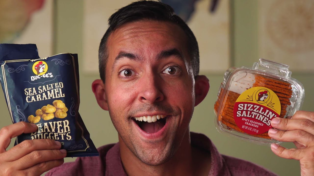 ASMR Eating Buc-ee's Snacks (Ramble Whisper)