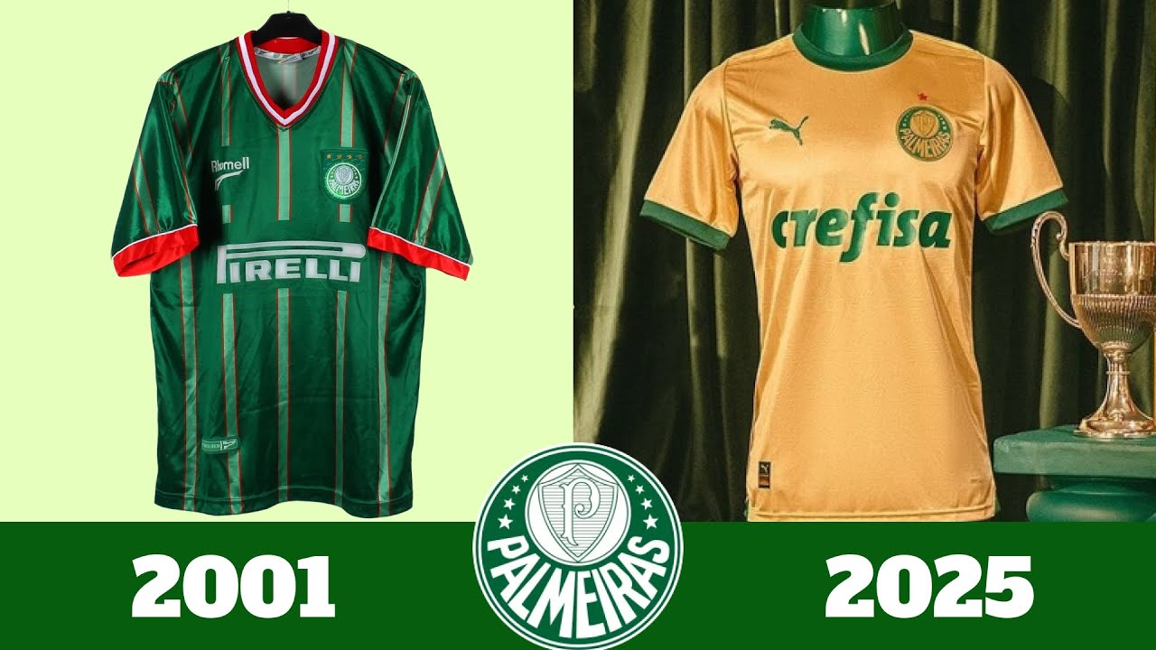 EVOLUÇÃO CAMISA 3 PALMEIRAS (2001-2025) TODAS CAMISAS DO PALMEIRAS DO SÉCULO Palmeiras third
