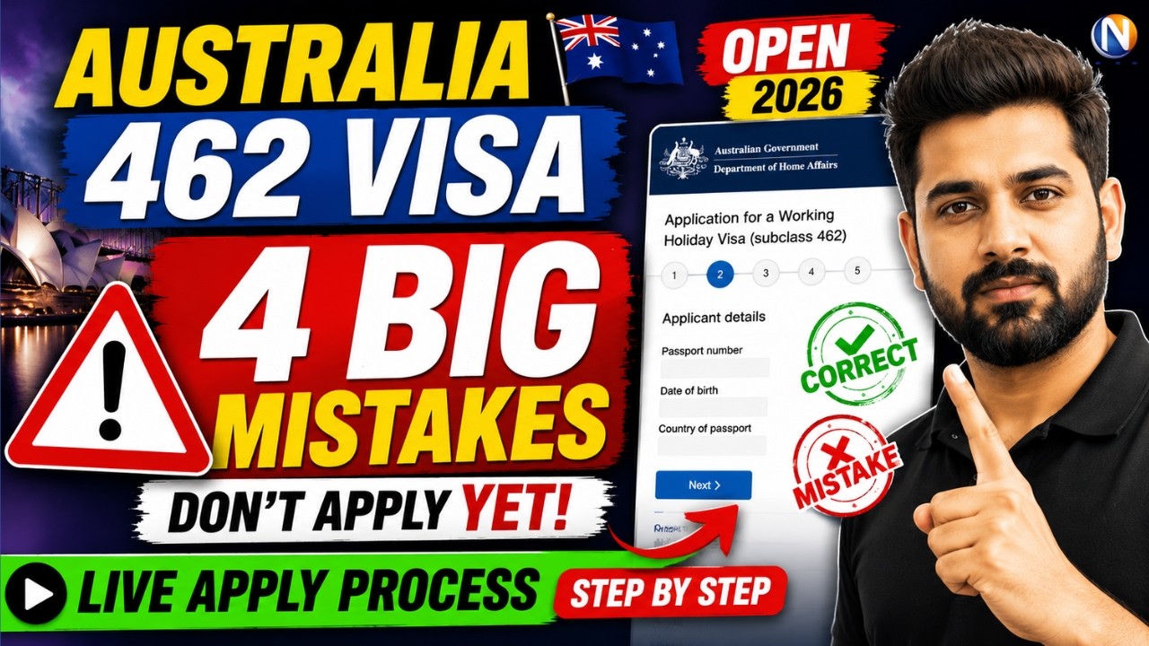 Australia Work and Holiday Visa (Subclass 462) 2026 | Live Apply Process + 4 Common Mistakes