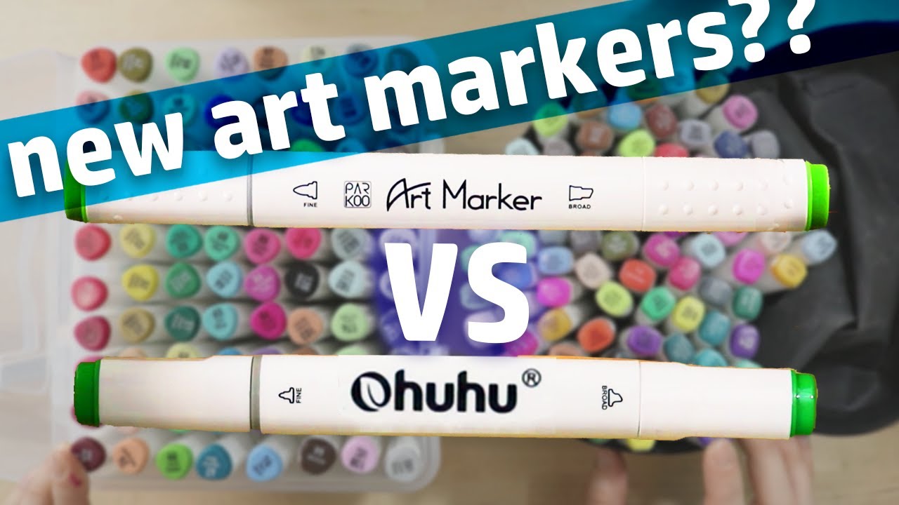 I try PARKOO Alcohol-based Art Markers | So Many COLORS