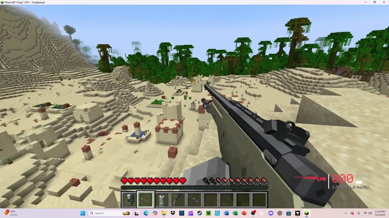 Decimating a village with TacZ mods...