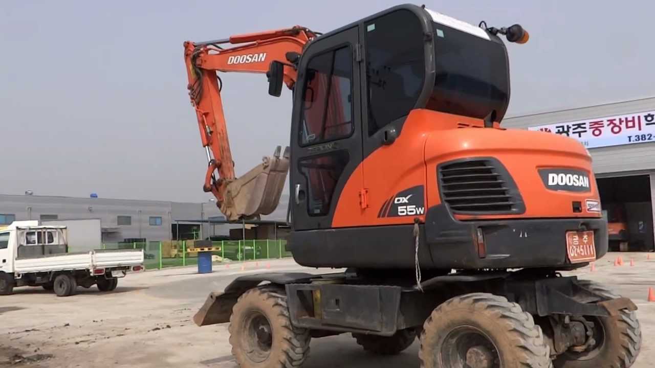 [Autowini.com] Korean used Excavator - Doosan DX55W (Korealee-010)