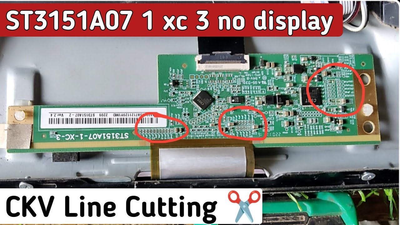 One plus LED st3151a07-1-xc-3 no display | ST3151A07 1 xc 3 Display Ripering | CKV Line Cutting ✂️