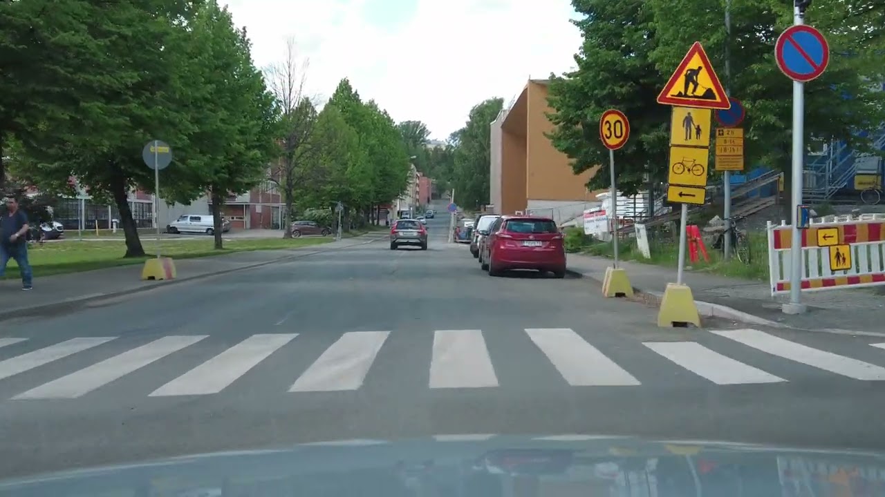 Driving in Kuopio (2), Finland 4K