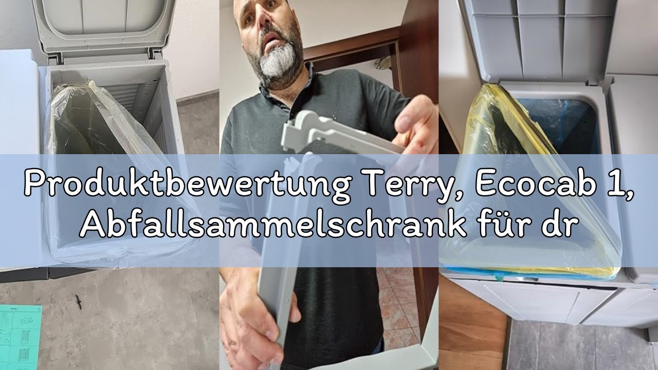 Produktbewertung Terry, Ecocab 1, Abfallsammelschrank f&uuml;r drinnen und drau&szlig;en, Grau, Material: Kunst