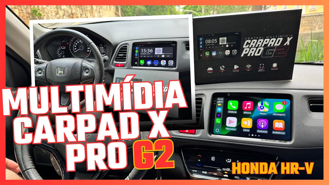 Central Multimídia Honda HR V 2017 CarPadX Pro G2 9 Polegadas | Nova tela QLED ALL IN