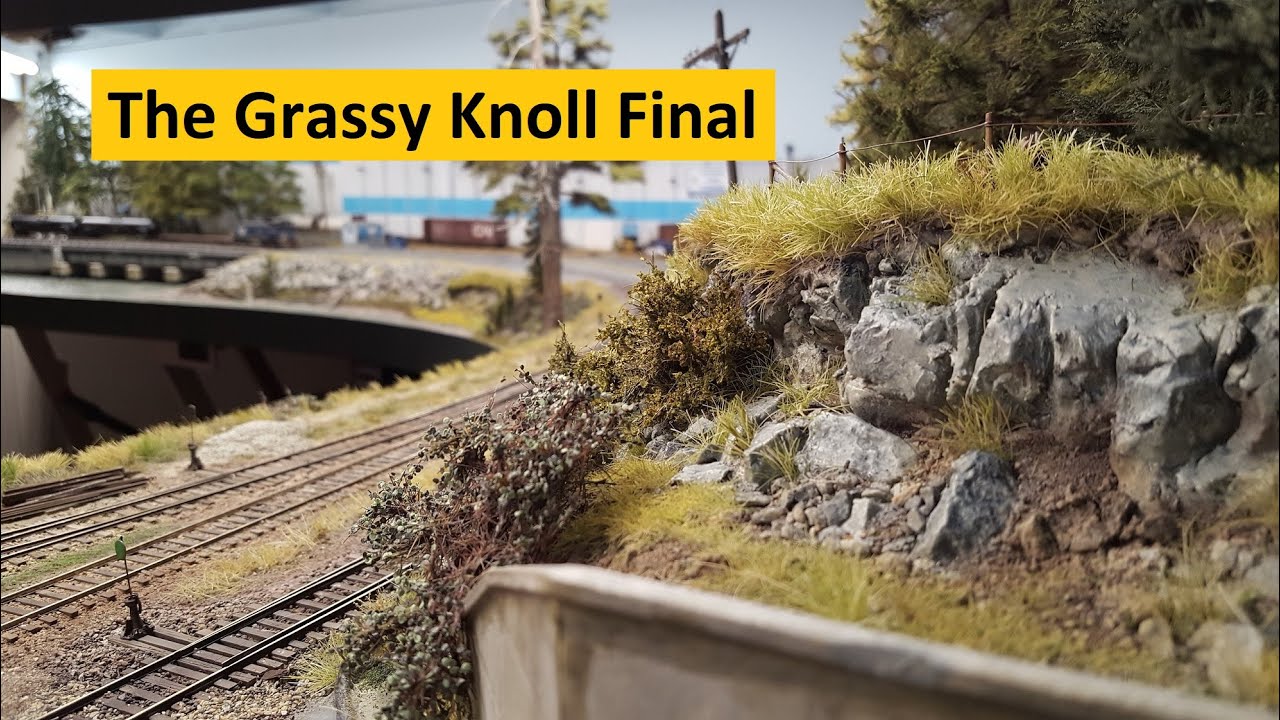 Model Railroad Terrain - Grassy Knoll Final (Part 4) | River Road - Vlog # 157