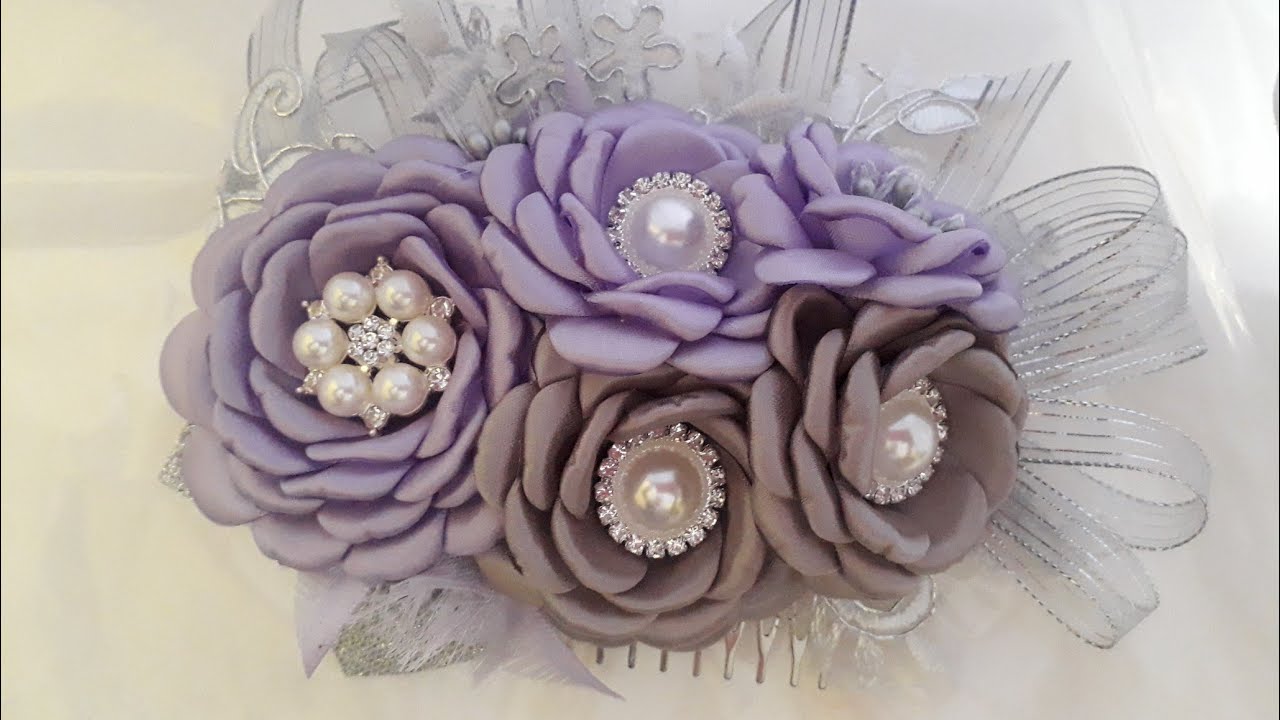 Tocado en peineta para 15 años/elegant 15-year decoration, Mayra Leon