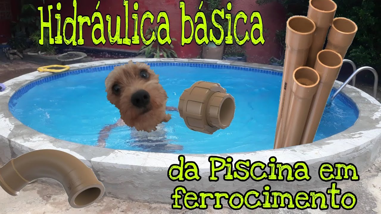 Hidráulica Básica da piscina em Ferrocimento!