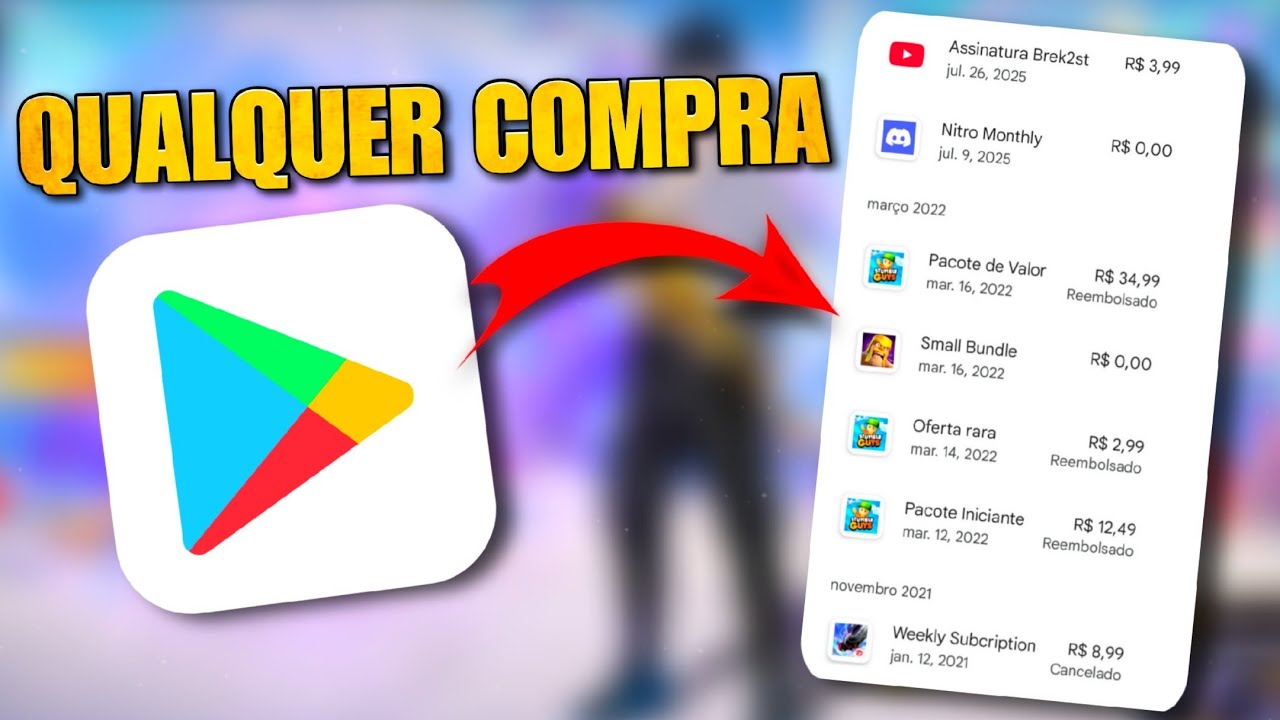 Como Pedir Reembolso de JOGOS no Google Play Store - Solicitar Reembolso No Google Play ATUALIZADO