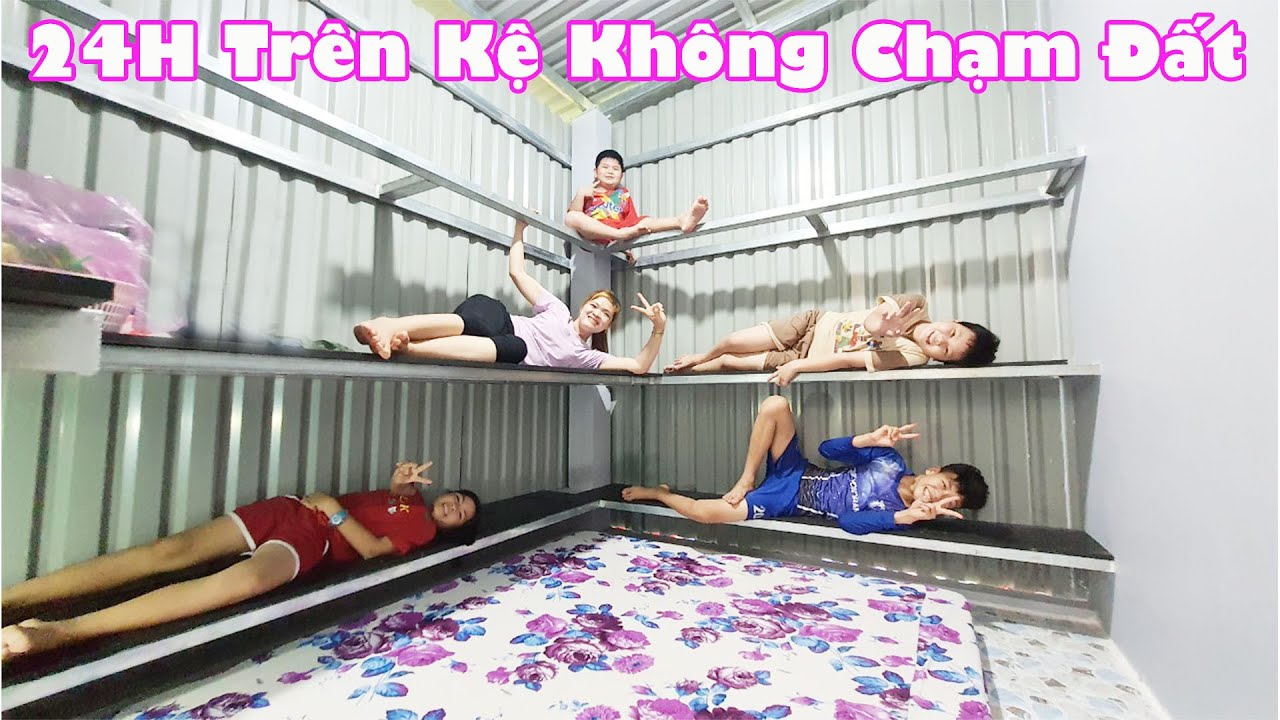 Thử Thách 24H Trên Kệ Chân Không Chạm Đất [ Trang And Vinh TV ]