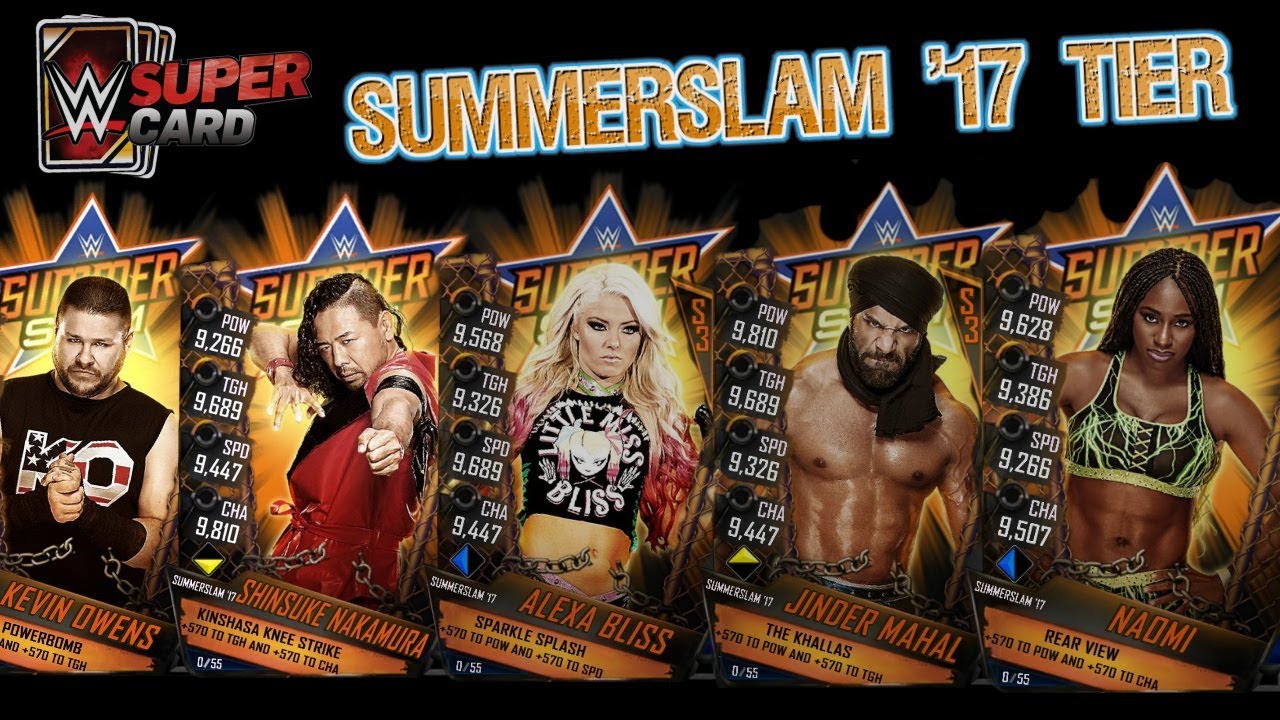WWE SuperCard Brand New SummerSlam '17 Tier Update ... Who Will My First Card Be???