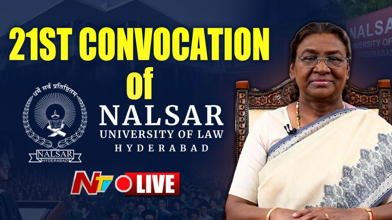 President Droupadi Murmu LIVE: 21st Annual Convocation of NALSAR University | NTV