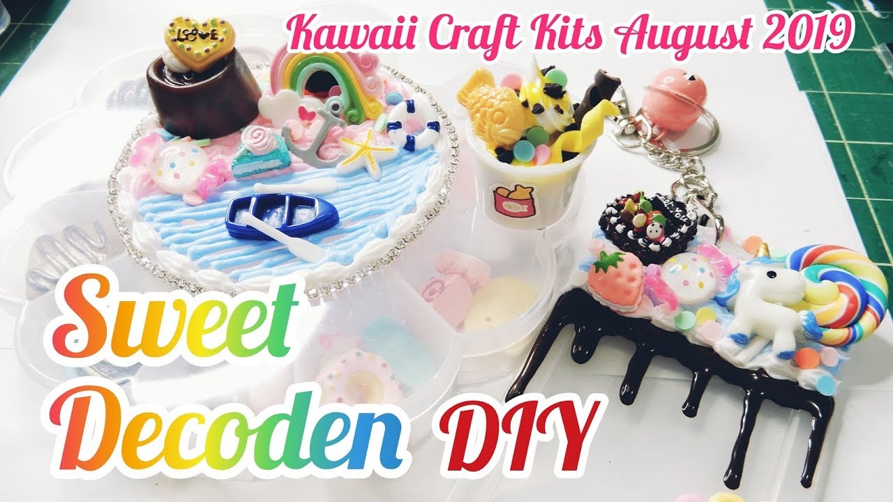 DIY Sweet Decoden Kawaii Craft Kits August 2019