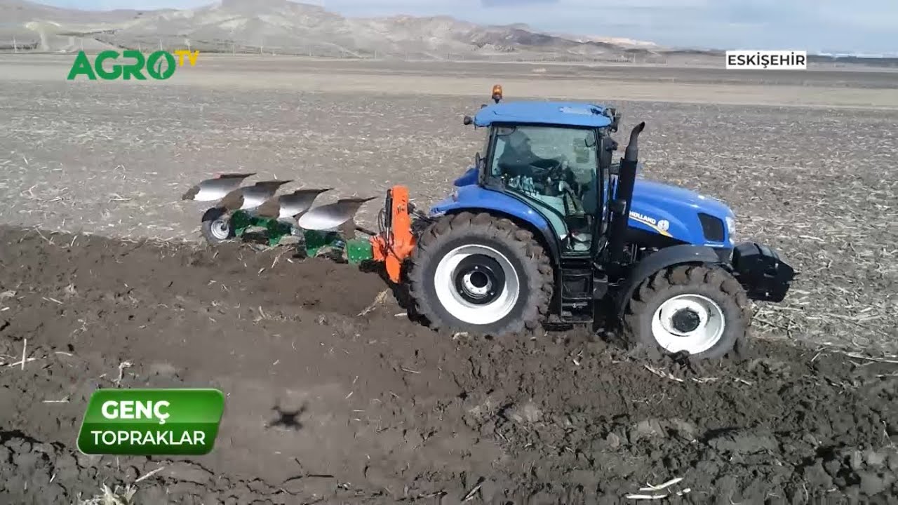 Doğanlar Dönerli Pulluk ile Nadas Yapıyoruz! New Holland Tr6.120... Genç Topraklar 7. Bölüm--AGRO TV