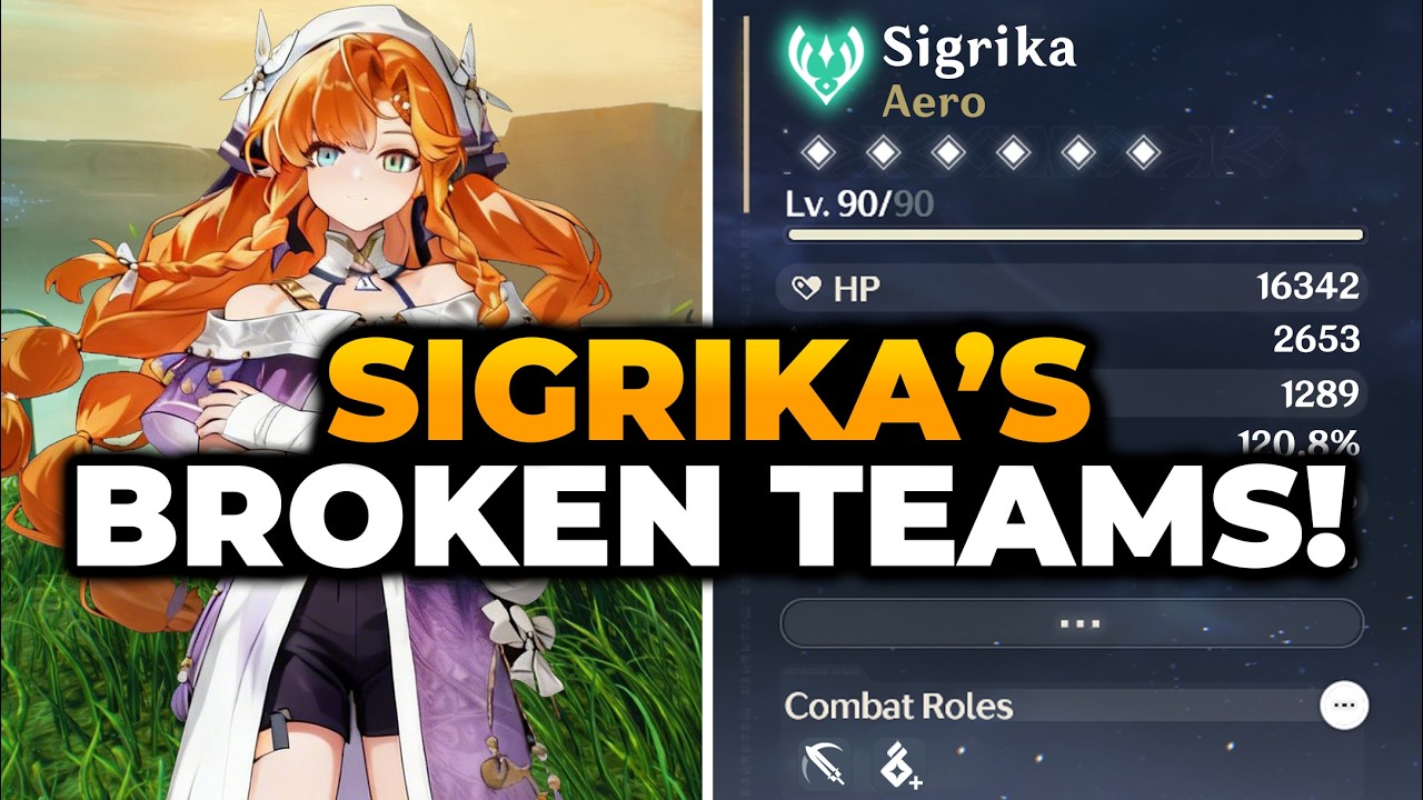 SIGRIKA BROKEN SUPPORT + BEST TEAM BUILD | Wuthering Waves, Sigrika WUWA, WUWA Sigrika, WUWA 3.2