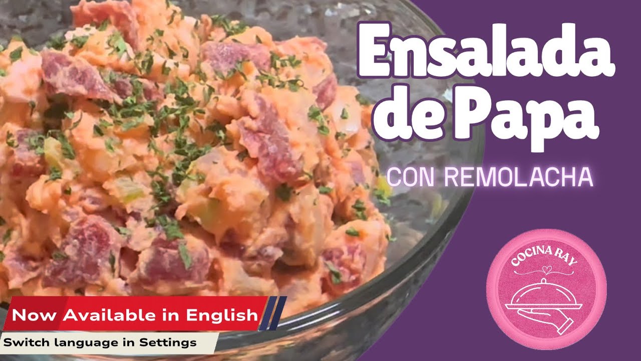 Ensalada de Papa con Remolacha 🇵🇦  Receta para fiestas patrias, y fiestas de fin de año
