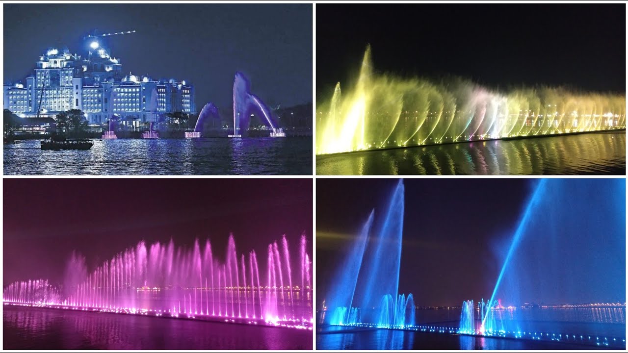 Tank Bund Laser Show 🔥 Tank Bund Musical Fountain | Tank Bund Fountain