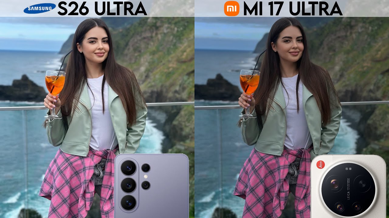 Сравнение камер Samsung Galaxy S26 Ultra и Xiaomi 17 Ultra.