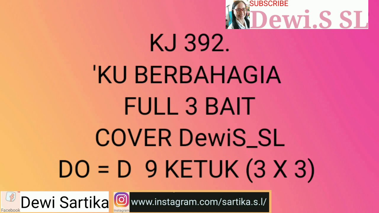 kj 392. Ku Berbahagia Cover DewiS_SL