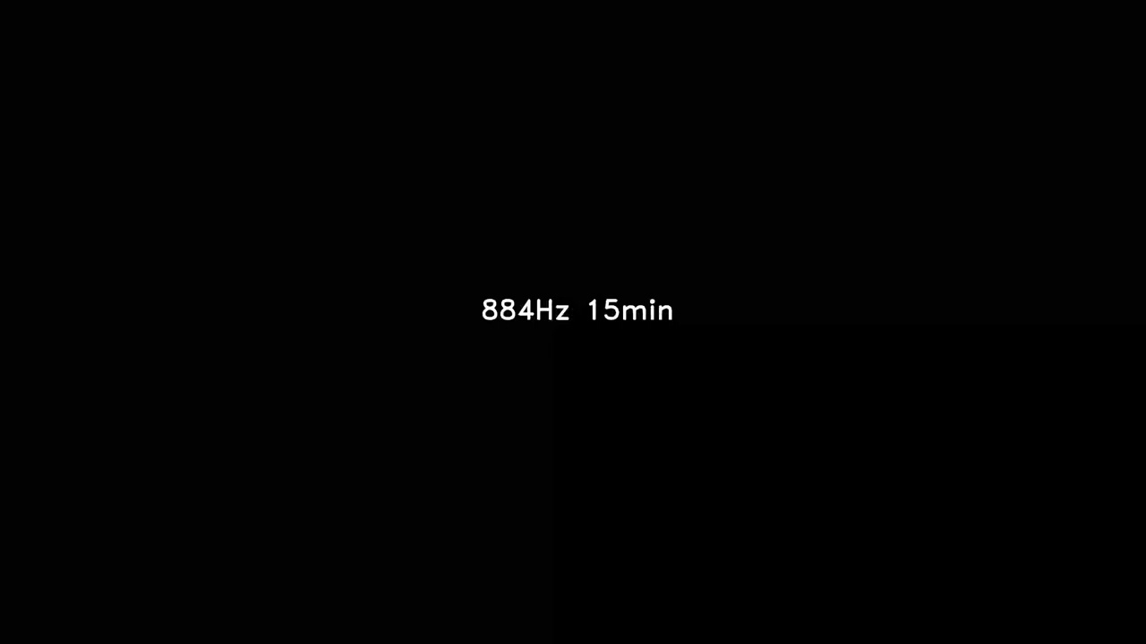 884 Hz 15min sine sound wave