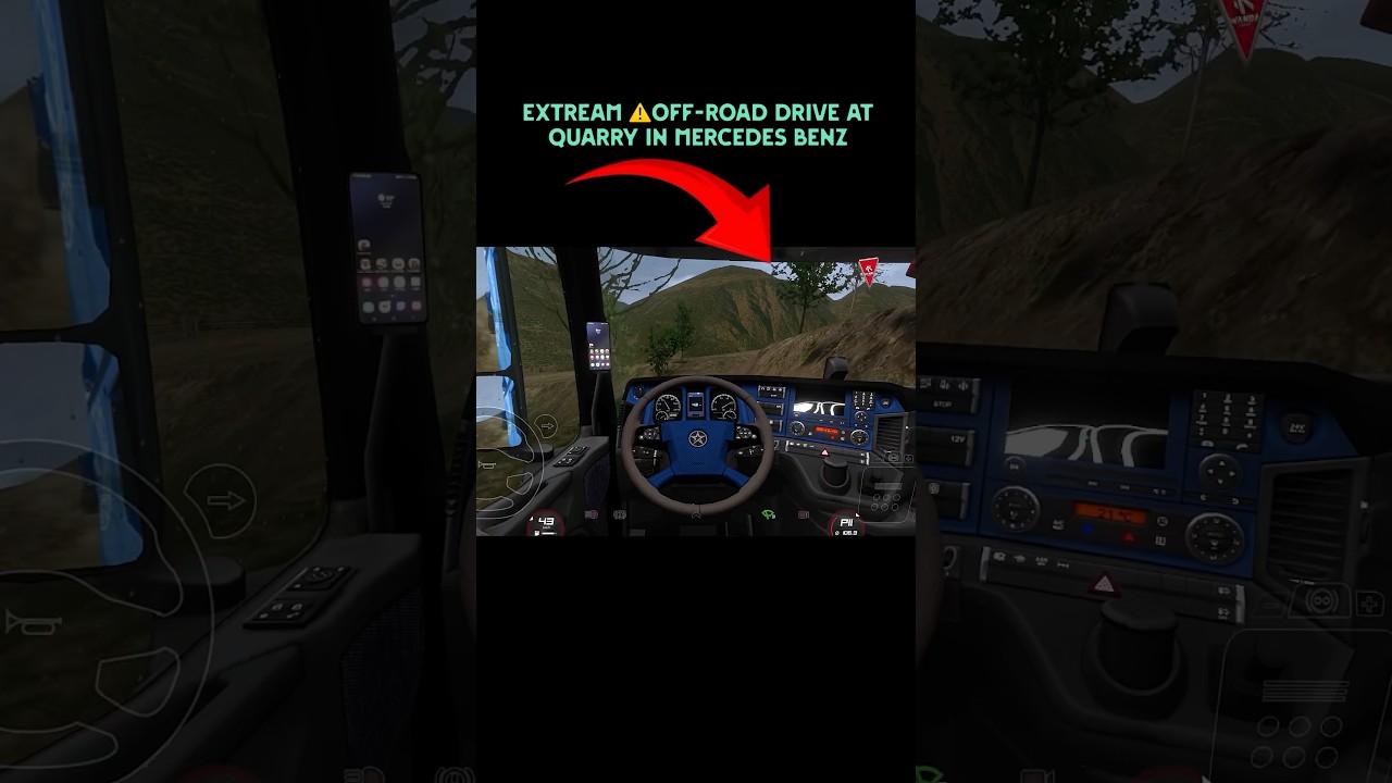 Extream ⚠️off-road drive At Quarry in Mercedes Benz truck 